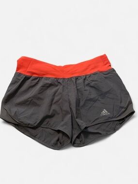 adidas Bright Coral Running Shorts with Reflective Logo